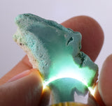 40.5cts GEM SILICA CHRYSOCOLLA Lily Mine Peru Chalcedony Quartz Polished B126
