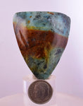 26grs BLUE GREEN SCAPOLITE Peru Marialite Chrysocolla Quartz Titanite B136