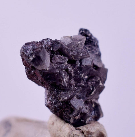 0.9csm PROUSTITE RUBY SILVER Pyrargirite Crystals Peru Uchuchaccua Mine mineral Specimen H384