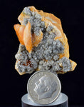 3.7cms CERUSSITE BARITE GALENA Crystals Morocco Mineral Specimen K106