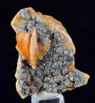 3.7cms CERUSSITE BARITE GALENA Crystals Morocco Mineral Specimen K106