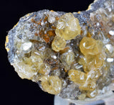 3.9cms CERUSSITE BARITE GALENA Crystals Morocco Mineral Specimen K107