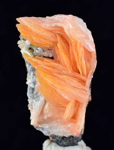 3.5cms CERUSSITE BARITE GALENA Crystals Morocco Mineral Specimen K111