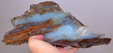 890grs BLUE OPAL SLAB Sculpture Peru Scenic Quality Jewelry Collector O810
