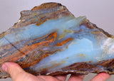 890grs BLUE OPAL SLAB Sculpture Peru Scenic Quality Jewelry Collector O810