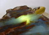 890grs BLUE OPAL SLAB Sculpture Peru Scenic Quality Jewelry Collector O810