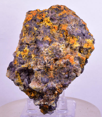 7.3cms RARE WULFENITE FLUORITE Mimetite Mini Crystals Alamo Arizona usa Y107