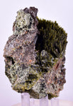 8cms AXINITE QUARTZ CRYSTALS Epidote Cluster Garnet Peru Mineral Specimen Collectors A645