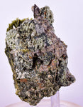 8cms AXINITE QUARTZ CRYSTALS Epidote Cluster Garnet Peru Mineral Specimen Collectors A645