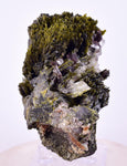7.1cms AXINITE QUARTZ CRYSTALS Epidote Cluster Garnet Peru Mineral Specimen Collectors A646