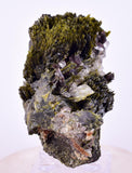 7.1cms AXINITE QUARTZ CRYSTALS Epidote Cluster Garnet Peru Mineral Specimen Collectors A646