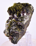 7.1cms AXINITE QUARTZ CRYSTALS Epidote Cluster Garnet Peru Mineral Specimen Collectors A646