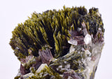7.1cms AXINITE QUARTZ CRYSTALS Epidote Cluster Garnet Peru Mineral Specimen Collectors A646