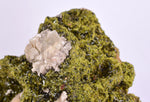 16.4cms EPIDOTE CALCITE CRYSTALS Cluster Peru Green Color Mineral Specimen C42