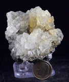 5.7cms  FLUORITE CUBIC PERU Shiny Crystals Mineral Specimen Collector K112