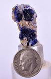 2.9cms GEM AZURITE CRYSTALS Mexico Royal Blue Color Shiny U631