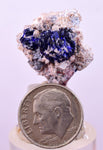 2cms GEM AZURITE CRYSTALS Mexico Royal Blue Color Shiny U634