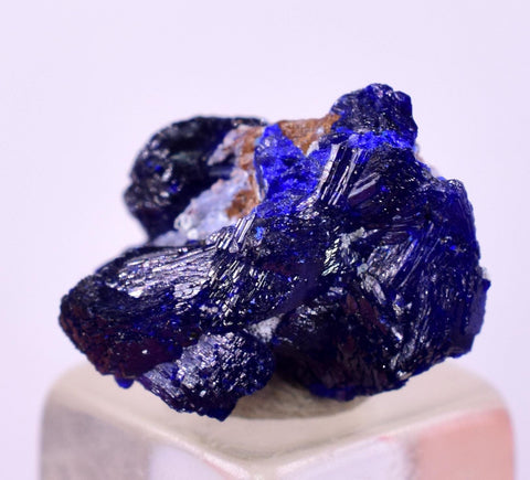 1.4cms GEM AZURITE CRYSTALS Mexico Royal Blue Color Shiny U636