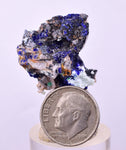 2.7cms GEM AZURITE CRYSTALS Mexico Royal Blue Color Shiny U638
