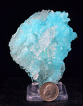 7.3cms NATURAL BLUE SALAMMONIAC Lecontite Botryoidal Crystals Chile Turquoise Color Rare Aesthetic Mineral Specimen U628