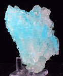 8.6cms NATURAL BLUE SALAMMONIAC Lecontite Botryoidal Crystals Chile Turquoise Color Rare Aesthetic Mineral Specimen U629