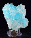8.6cms NATURAL BLUE SALAMMONIAC Lecontite Botryoidal Crystals Chile Turquoise Color Rare Aesthetic Mineral Specimen U629