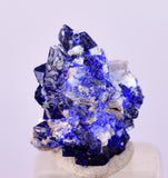 1.3cms GEM AZURITE CRYSTALS Mexico Royal Blue Color Shiny U645
