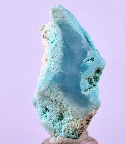 40.5cts GEM SILICA CHRYSOCOLLA Lily Mine Peru Chalcedony Quartz Polished B126
