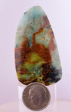 14.9grs BLUE GREEN SCAPOLITE Peru Marialite Chrysocolla Quartz Titanite B131