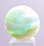 9carats BLUE OPAL CABOCHON Pendant Wire Wrap Caribean Turquoise Color Peru B139