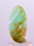9carats BLUE OPAL CABOCHON Pendant Wire Wrap Caribean Turquoise Color Peru B140