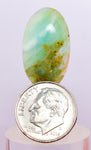 9carats BLUE OPAL CABOCHON Pendant Wire Wrap Caribean Turquoise Color Peru B140