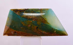 19carats BLUE OPAL CABOCHON Pendant Wire Wrap Caribean Turquoise Color Peru B142