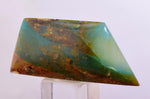 19carats BLUE OPAL CABOCHON Pendant Wire Wrap Caribean Turquoise Color Peru B142