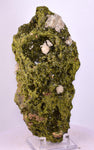 16.4cms EPIDOTE CALCITE CRYSTALS Cluster Peru Green Color Mineral Specimen C42