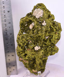 16.4cms EPIDOTE CALCITE CRYSTALS Cluster Peru Green Color Mineral Specimen C42