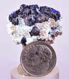 2.8cms GEM AZURITE CRYSTALS Mexico Royal Blue Color Shiny U641