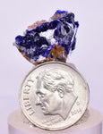 1.7cms GEM AZURITE CRYSTALS Mexico Royal Blue Color Shiny U642