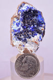 4.2cms GEM AZURITE CRYSTALS Mexico Royal Blue Color Shiny U643
