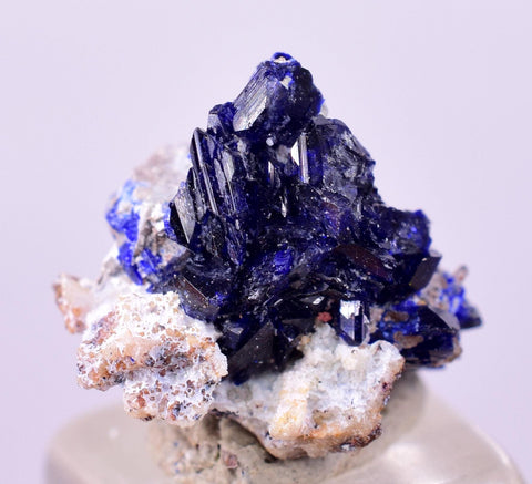 1.3cms GEM AZURITE CRYSTALS Mexico Royal Blue Color Shiny U645