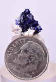 1.3cms GEM AZURITE CRYSTALS Mexico Royal Blue Color Shiny U645