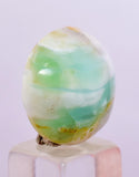 9carats BLUE OPAL CABOCHON Pendant Wire Wrap Caribean Turquoise Color Peru B139