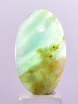 9carats BLUE OPAL CABOCHON Pendant Wire Wrap Caribean Turquoise Color Peru B140