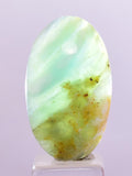 9carats BLUE OPAL CABOCHON Pendant Wire Wrap Caribean Turquoise Color Peru B140