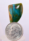 9.5carats BLUE OPAL CABOCHON Pendant Wire Wrap Caribean Turquoise Color Peru B143