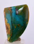 9.5carats BLUE OPAL CABOCHON Pendant Wire Wrap Caribean Turquoise Color Peru B143