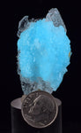 4.5cms NATURAL BLUE SALAMMONIAC Lecontite Botryoidal Crystals Chile Turquoise Color Rare Aesthetic Mineral Specimen U648