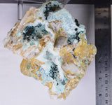 17cms CLINOATACAMITE QUARTZ ATACAMITE Lily Mine Druzy Atacamite Malachite Crystal Mineral Specimen AB50