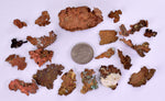 Lot 20 NATIVE COPPER PERU Crystal Iron New Find Some Fine Iridescent Wire Cluster Mineral Specimen I228