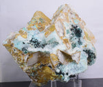 17cms CLINOATACAMITE QUARTZ ATACAMITE Lily Mine Druzy Atacamite Malachite Crystal Mineral Specimen AB50